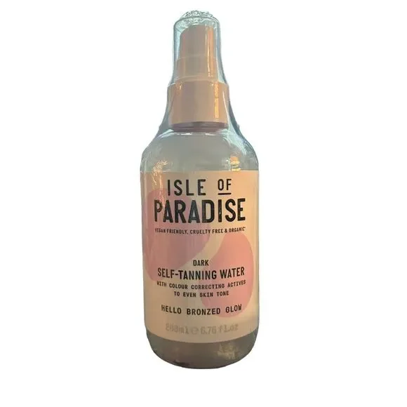 Isle of Paradise Hello Bronzed Glow, 6.76 oz Self Tanning Water - Dark - Picture 4 of 5